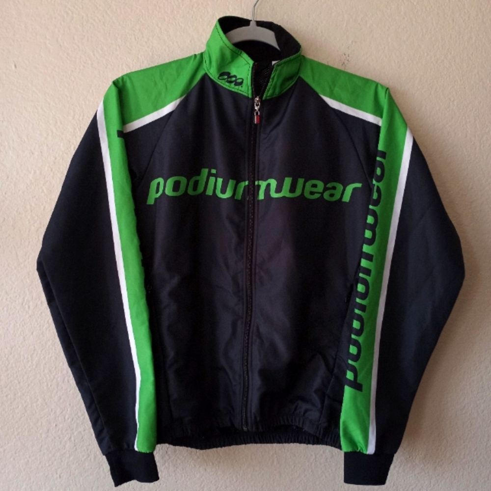 Lightweight Oversized Cycling Jacket Blue & Green XS